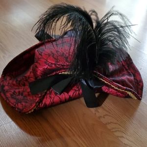Lace Feathered Hat